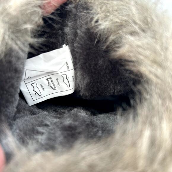 Serra Suede Leather Ankle Boots Size 7 NWT Navy Faux Fur Lining Button Comfort - Picture 11 of 14